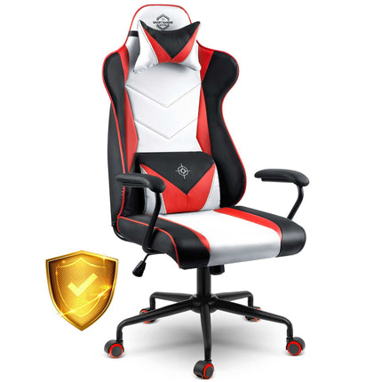 Ergonomisk gamingstol med justerbar højde og moderne design