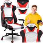 Ergonomisk gamingstol med justerbar højde og moderne design