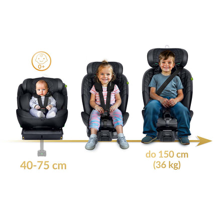 Autostol med 360-graders rotation og ISOFIX - Sikkerhed og komfort fra 0-12 år