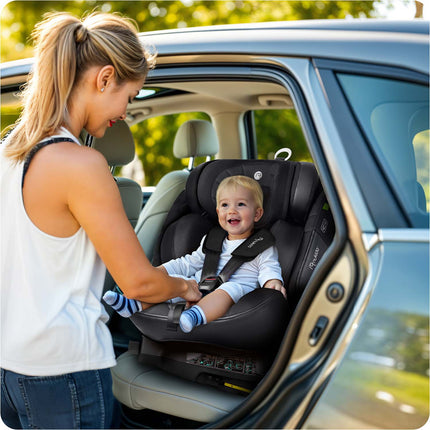 Autostol med 360-graders rotation og ISOFIX - Sikkerhed og komfort fra 0-12 år