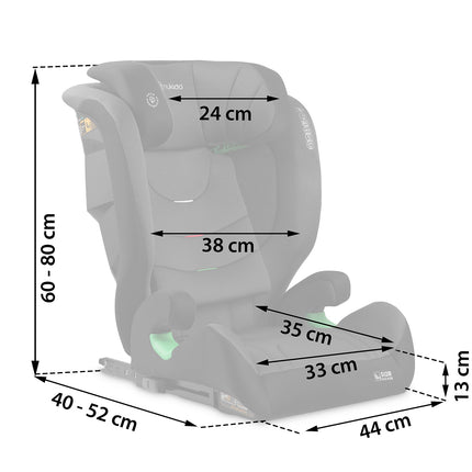 Børneautostol med ISOFIX - Justerbar og sikker til børn 15-36 kg (4-12 år)