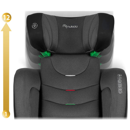 Børneautostol med ISOFIX - Justerbar og sikker til børn 15-36 kg (4-12 år)