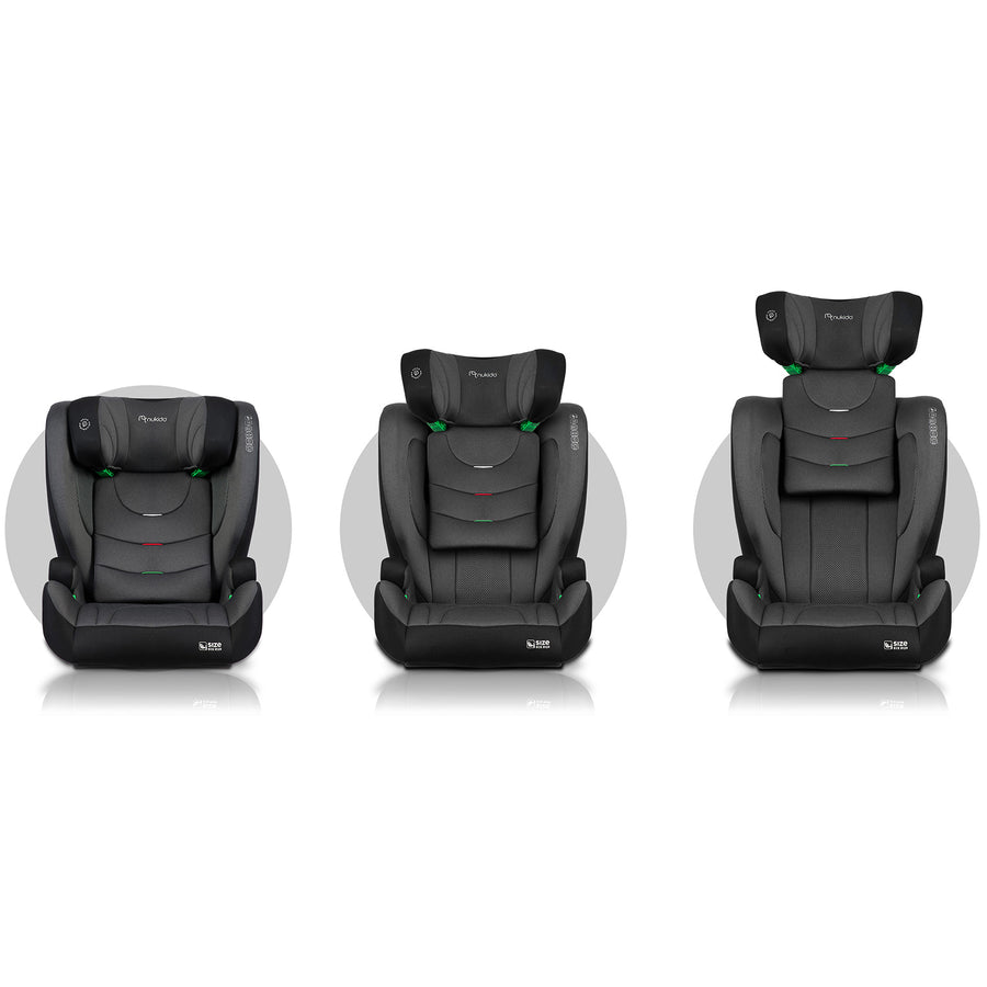 Børneautostol med ISOFIX - Justerbar og sikker til børn 15-36 kg (4-12 år)