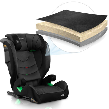 Børneautostol med ISOFIX - Justerbar og sikker til børn 15-36 kg (4-12 år)