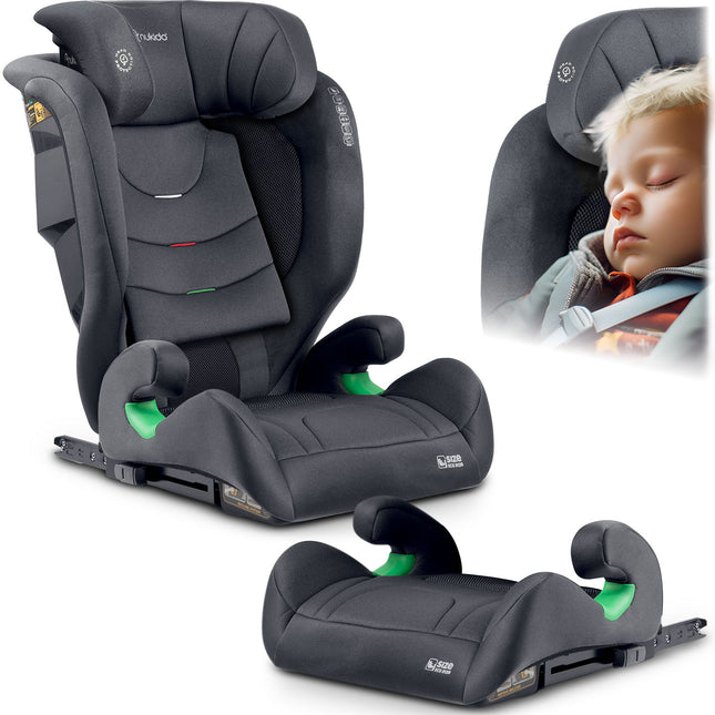 Børneautostol med ISOFIX - Justerbar og sikker autostol til børn 4-12 år (100-150 cm)