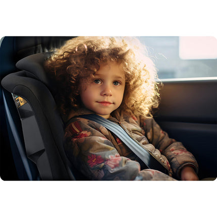 Børneautostol med ISOFIX - Justerbar og sikker fra 4 til 12 år (100-150 cm)