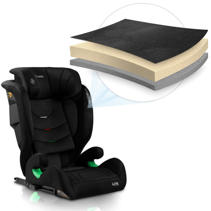 Børneautostol med ISOFIX - Justerbar og sikker fra 4 til 12 år (100-150 cm)