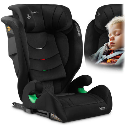 Børneautostol med ISOFIX - Justerbar og sikker fra 4 til 12 år (100-150 cm)