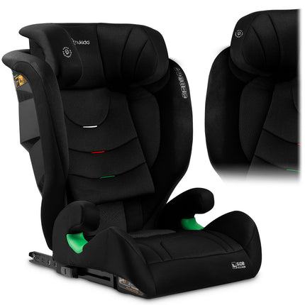Børneautostol med ISOFIX - Justerbar og sikker fra 4 til 12 år (100-150 cm)