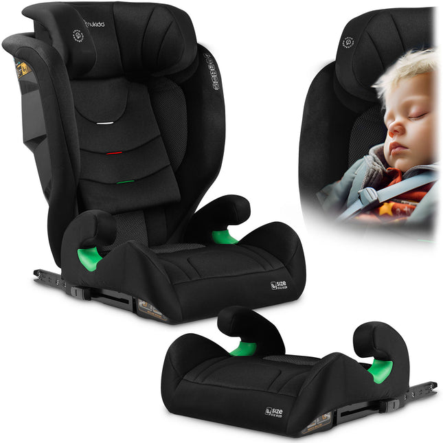Børneautostol med ISOFIX - Justerbar og sikker fra 4 til 12 år (100-150 cm)