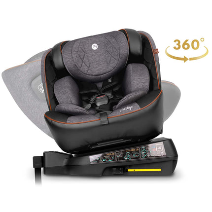 360-graders roterende autostol til børn 0-12 år med ISOFIX og sidekollisionsbeskyttelse