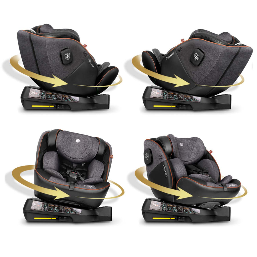 360-graders roterende autostol til børn 0-12 år med ISOFIX og sidekollisionsbeskyttelse