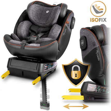 360-graders roterende autostol til børn 0-12 år med ISOFIX og sidekollisionsbeskyttelse