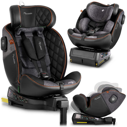 360-graders roterende autostol til børn 0-12 år med ISOFIX og sidekollisionsbeskyttelse