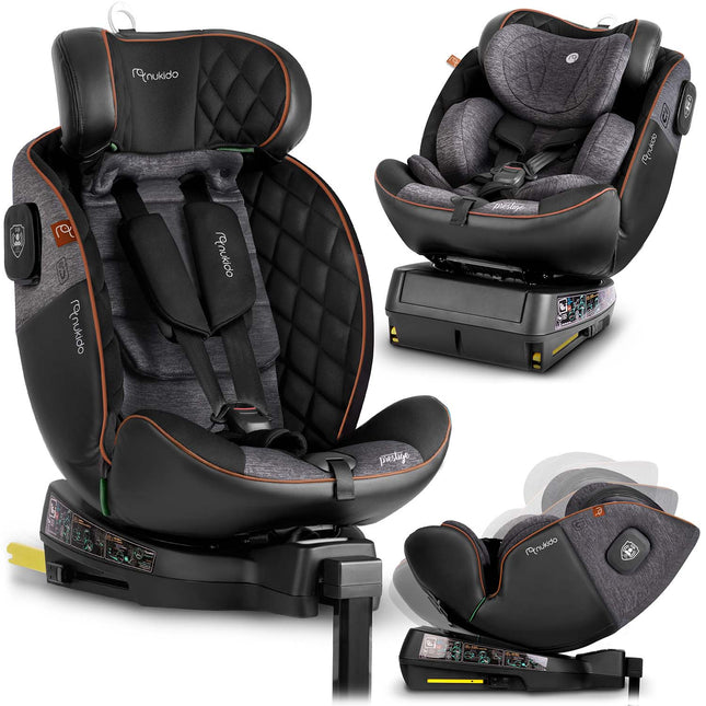 360-graders roterende autostol til børn 0-12 år med ISOFIX og sidekollisionsbeskyttelse