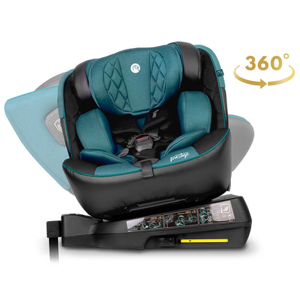 Sikker og komfortabel autostol til børn 0-12 år med 360° rotation og ISOFIX montering