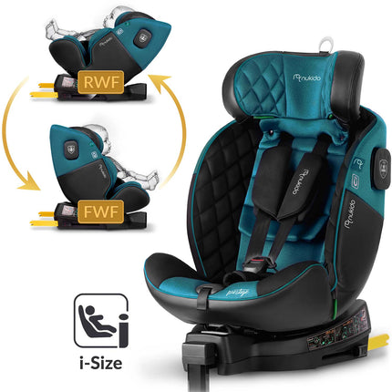 Sikker og komfortabel autostol til børn 0-12 år med 360° rotation og ISOFIX montering