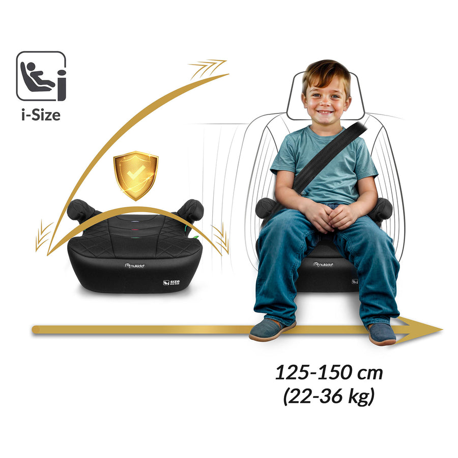 Autostol til børn 125-150 cm med Isofix - Sikkerhed og komfort til 22-36 kg