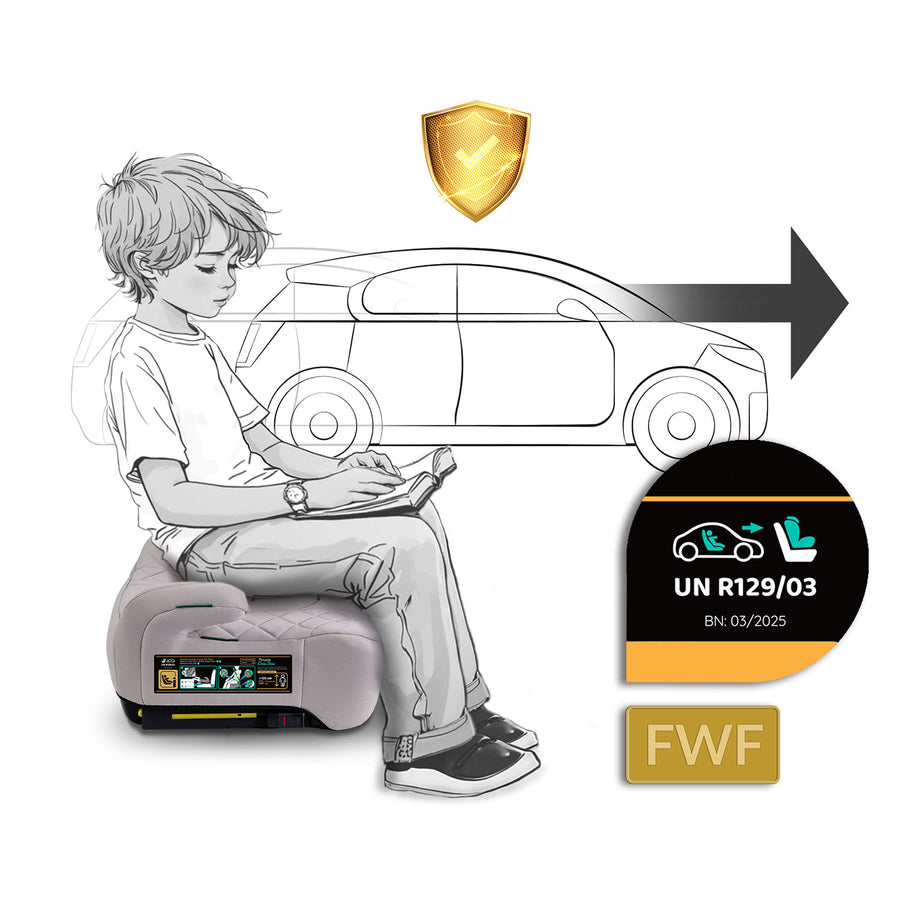 Autostol til børn 125-150 cm med Isofix - Sikkerhed og komfort til 22-36 kg