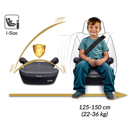 Autostol til børn 125-150 cm med Isofix - Sikkerhed og komfort til 22-36 kg