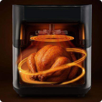 Airfryer 6,5L - Sund frituregryde med 1700W effekt og 8 programmer til sprøde retter uden olie