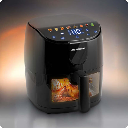 Airfryer 1500 W med 4 liters kapacitet - Sund frituregryde til sprøde retter uden olie