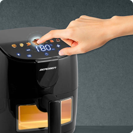 Airfryer 1500 W med 4 liters kapacitet - Sund frituregryde til sprøde retter uden olie