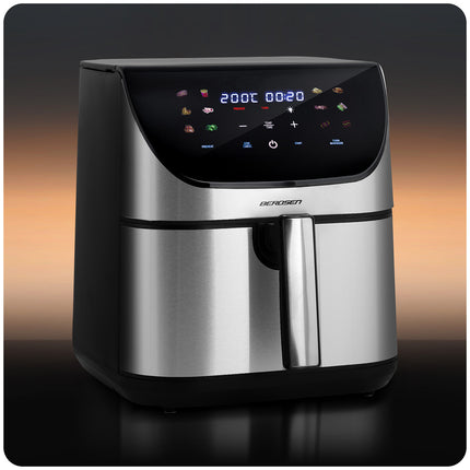 Airfryer 8L - Sund frituregryde med 1700W effekt og touchskærm til sprøde retter uden olie