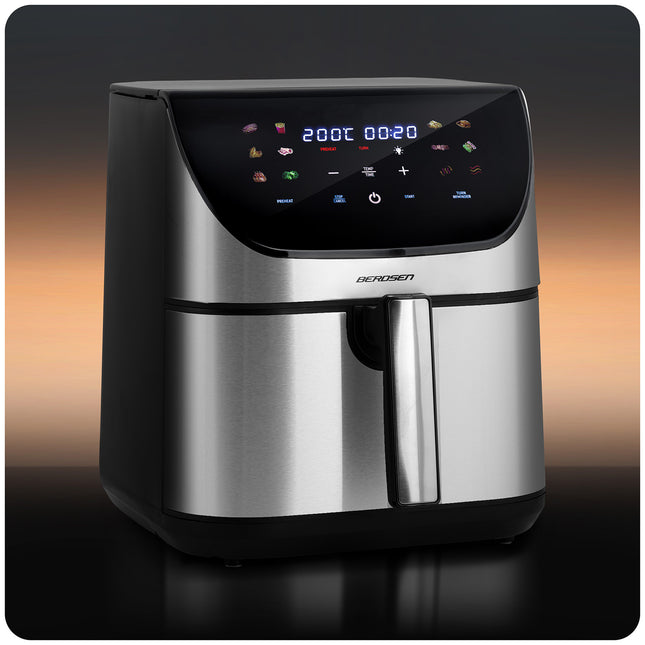 Airfryer 8L - Sund frituregryde med 1700W effekt og touchskærm til sprøde retter uden olie
