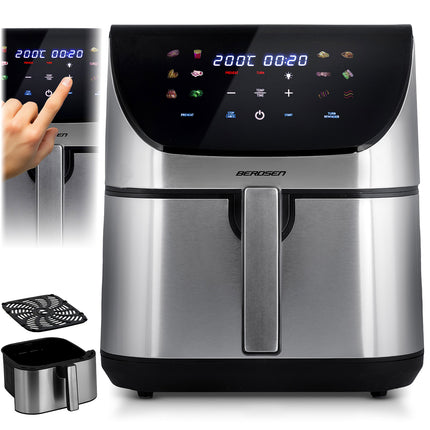 Airfryer 8L - Sund frituregryde med 1700W effekt og touchskærm til sprøde retter uden olie