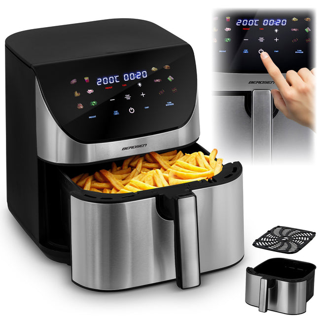 Airfryer 8L - Sund frituregryde med 1700W effekt og touchskærm til sprøde retter uden olie