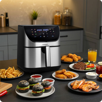Airfryer 8L - Sund frituregryde med 1700W effekt og touchskærm til sprøde retter uden olie