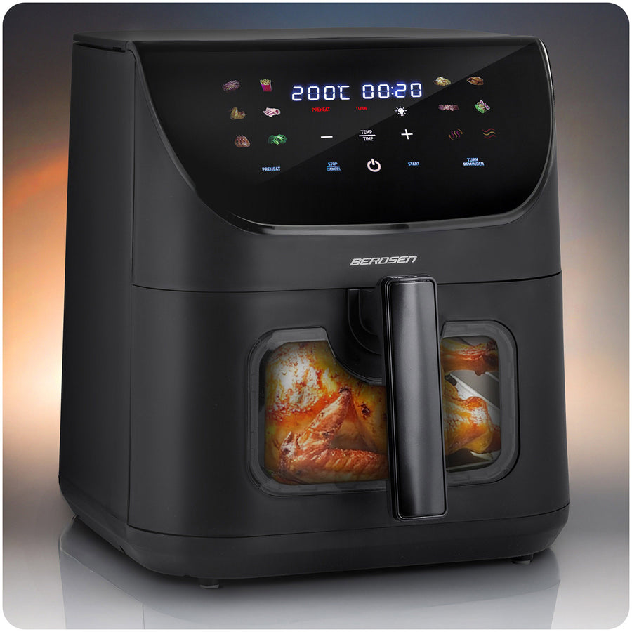Airfryer med 8 liters kapacitet og 1700 W - Sund friturestegning uden olie