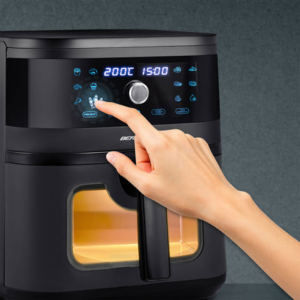 Airfryer med 8 liters kapacitet og 1700 W - Sundere friturestegning uden olie
