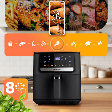 Airfryer 6,5L - Sund frituregryde med 1700W effekt og touchskærm