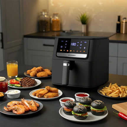 Airfryer 6,5L - Sund frituregryde med 1700W effekt og touchskærm
