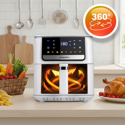 Airfryer 6,5L - Sund frituregryde med 1700W effekt og touchskærm til sprøde retter uden olie