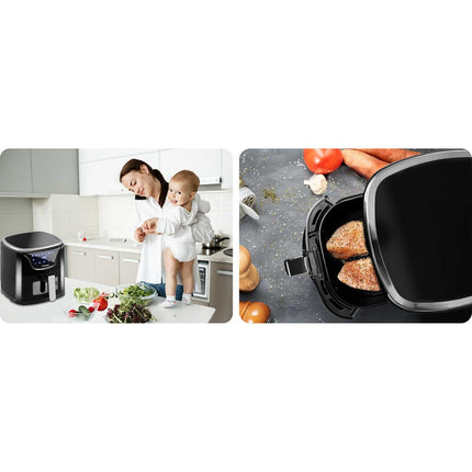 Frituregryde uden olie - sund madlavning med air fryer til pommes frites, kød og grøntsager
