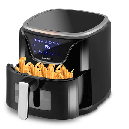 Frituregryde uden olie - sund madlavning med air fryer til pommes frites, kød og grøntsager