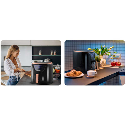 Frituregryde uden olie - sund madlavning med air fryer til pommes frites, kød, fisk og grøntsager