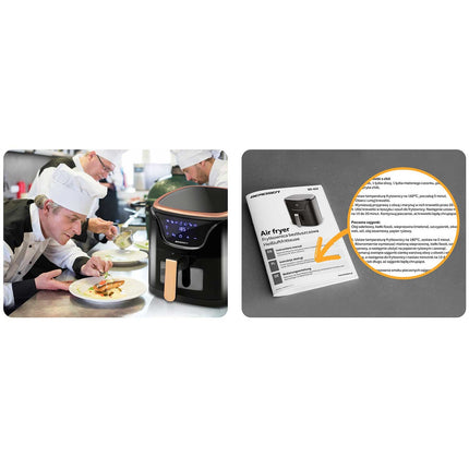 Frituregryde uden olie - sund madlavning med air fryer til pommes frites, kød, fisk og grøntsager