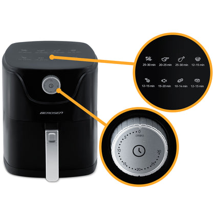 Kompakt airfryer 2,5L - Sundere måltider med mindre fedt og perfekt sprødhed