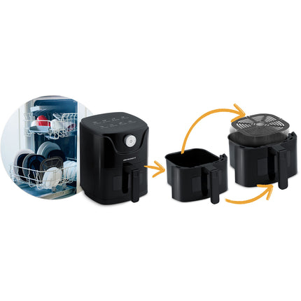 Kompakt airfryer 2,5L - Sundere måltider med mindre fedt og maksimal smag