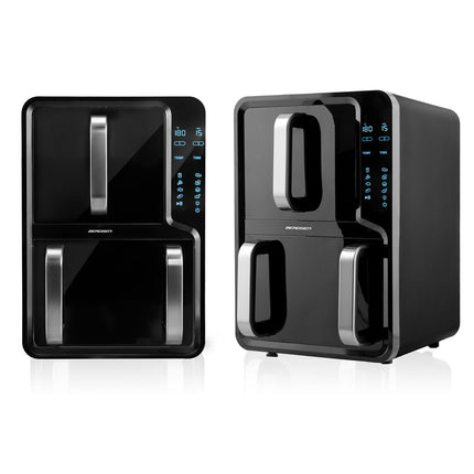 Airfryer med to kamre 12 l (5 l + 7 l), 2800 W, 8 programmer og berøringsskærm