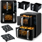 Airfryer med to kamre 12 l (5 l + 7 l), 2800 W, 8 programmer og berøringsskærm