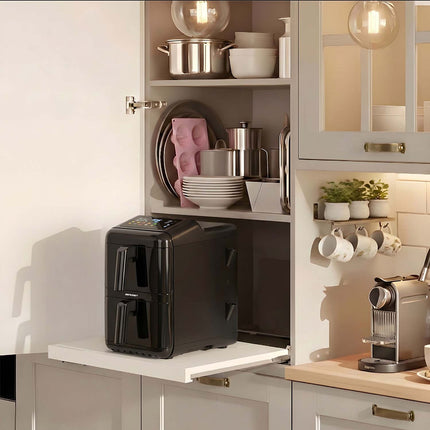 Airfryer med to kamre 11,6 l (2 x 5,8 l), 3000 W, 9 programmer og berøringsskærm