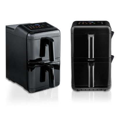 Airfryer med to kamre 11,6 l (2 x 5,8 l), 3000 W, 9 programmer og berøringsskærm