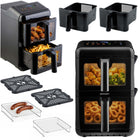 Airfryer med to kamre 11,6 l (2 x 5,8 l), 3000 W, 9 programmer og berøringsskærm