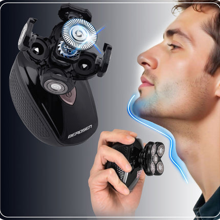 5-i-1 Barbermaskine og Hårklipper til Mænd - Effektiv Skæg- og Kropspleje