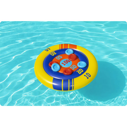 Fantastisk oppustelig poolspil med frisbees til sjov i haven - perfekt til sommerleg for børn
